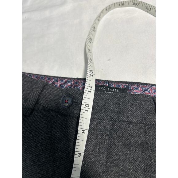 Ted Baker Wool Blend Dark Gray Slacks Pants Men's Size 34 regular - Picture 9 of 11